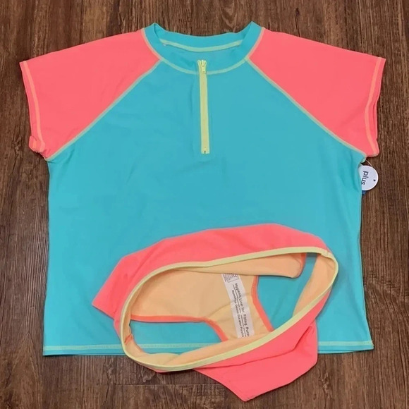 Girls Swimsuit Tankini Brief Size XL 18 plus Arizona Co NWT - Picture 4 of 8